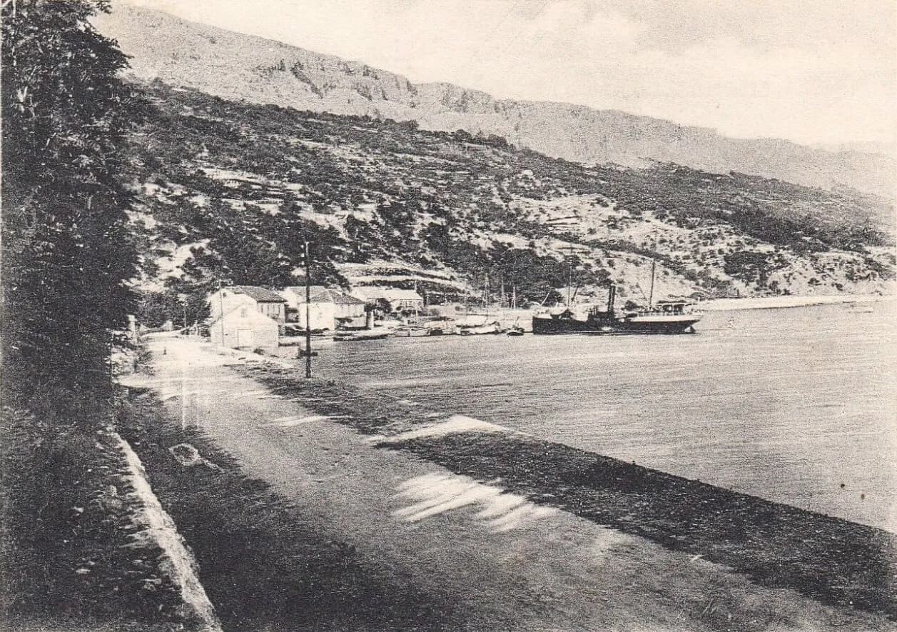 Historic photograph of the Krilo Jesenice waterfront