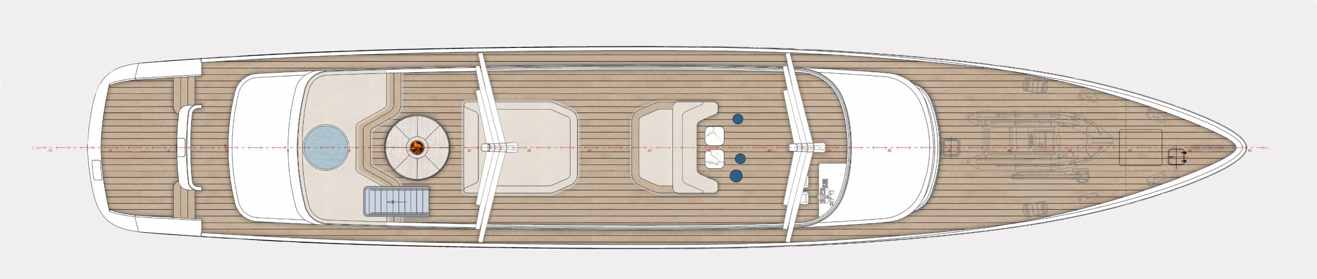 Clase Azul sun deck plan
