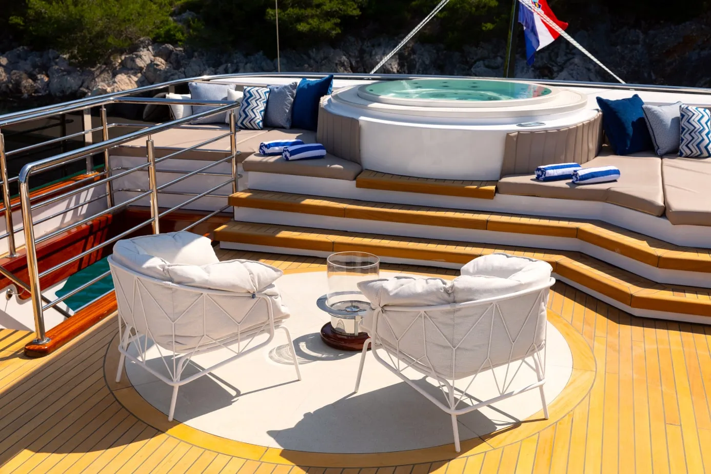 Clase Azul sundeck jacuzzi
