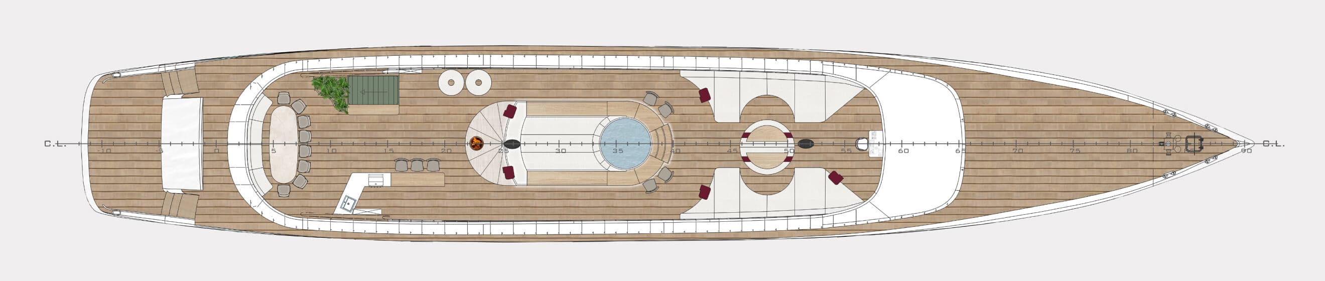 Reposado sun deck plan